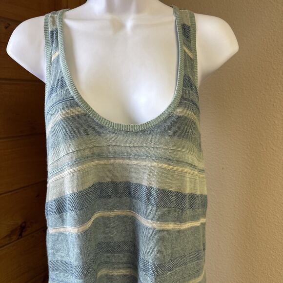 Ralph Lauren Rugby Knit Linen Racerback Tank Top shirt relaxed fit Preppy EUC - Picture 2 of 13